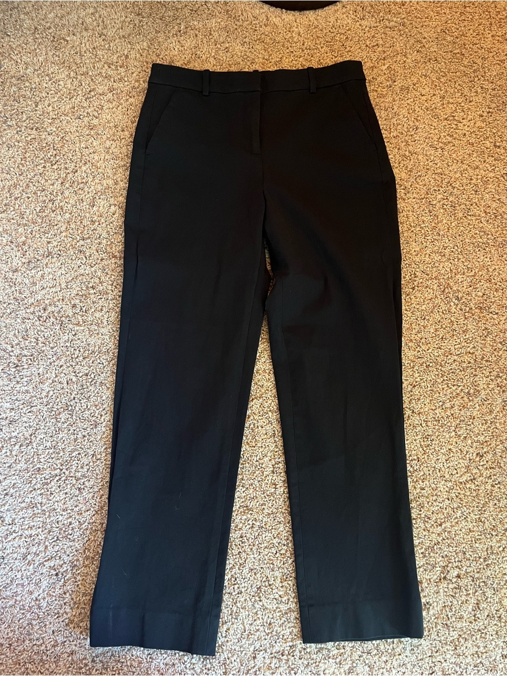 J. Crew Black Straight-Leg Dress Pants